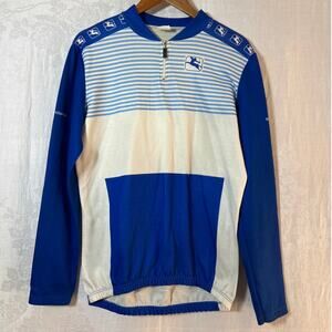 Giordana Cycling Jacket Jersey 9 Made in Italy Blue White Stripes